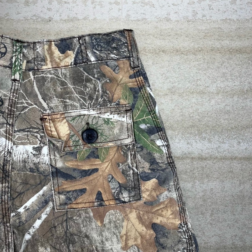Vintage Real Tree Hunting Camo Tactical Pants Baggy Cargos Crazy Woodland 90s - Picture 3 of 4